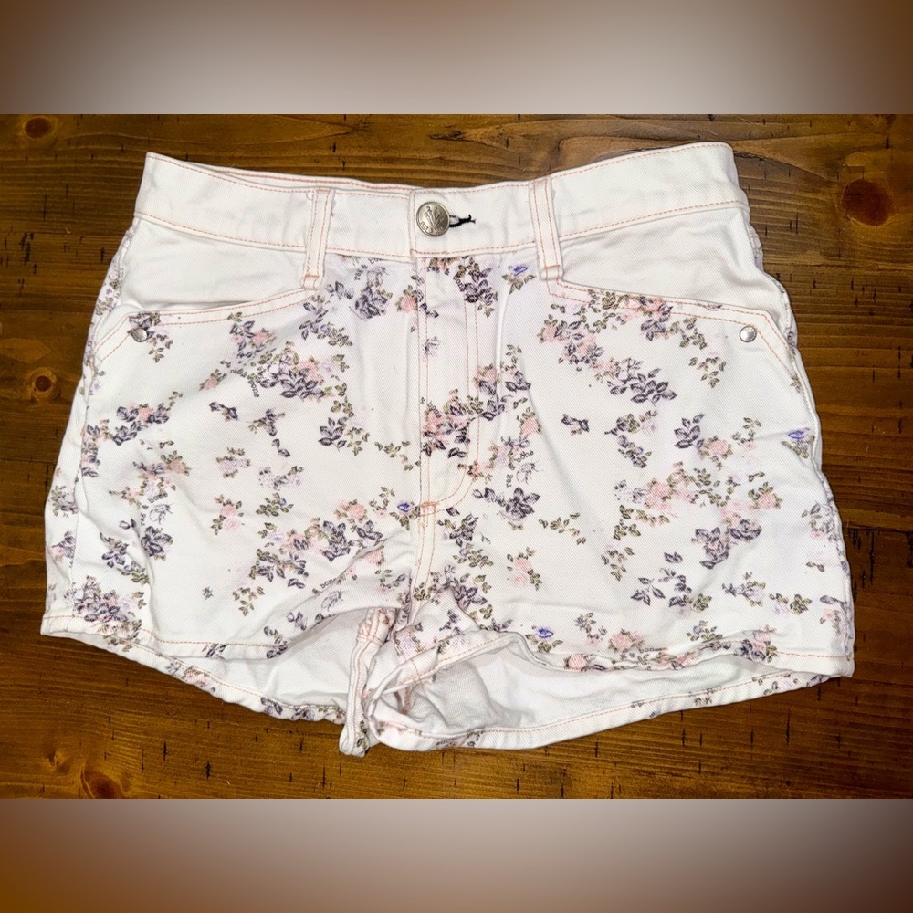 rag & bone Ellie Women’s Floral Cottagecore High Waist Shorts- Size‎ 27